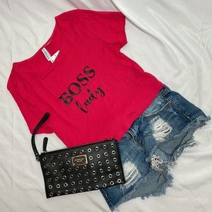 NWT "Boss lady" Crop Top